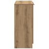 vidaXL Dressoir 90,5x30x70 cm bewerkt hout artisanaal eikenkleur