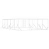 vidaXL Hondenkennel voor buiten 6x10x2 m gegalvaniseerd staal zilver