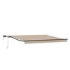 vidaXL Inklapbaar Zonnescherm Beige 450 &times;300 cm Stof