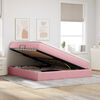 vidaXL Opbergbed met matras met matras Roze 180 x 200 cm Fluweel
