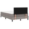 vidaXL Boxspring bed met matras met LED Taupe 120 x 200 cm Stof