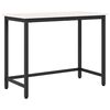 vidaXL Tafel Wit 100 x 50 x 77 cm Engineered hout en staal