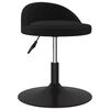 vidaXL Eetkamerstoel draaibaar fluweel zwart