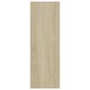 vidaXL Boekenkast/dressoir 66x30x98 cm bewerkt hout wit sonoma eiken