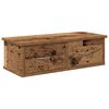 vidaXL Wandkast 60x26x18,5 cm bewerkt hout oud houtkleurig