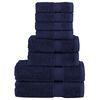 vidaXL 8-delige Handdoekenset SOLUND 600 g/m&sup2; marineblauw