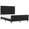 vidaXL Boxspringbed met hoofdeinde Zwart 140 x 190 cm Fluweel