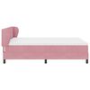 vidaXL Boxspringbed met hoofdeinde Roze 140 x 200 cm Fluweel