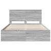 vidaXL Bedframe Grijs Sonoma 150 x 200 cm Massief grenenhout