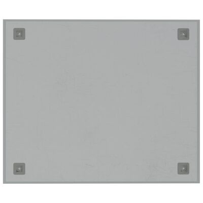 vidaXL Magneetbord voor aan de wand 60x50 cm gehard glas wit