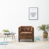 vidaXL Fauteuil su&egrave;de-look stof bruin