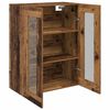 vidaXL Wandkast Oud Hout 69,5 x 34 x 90 cm Geengineerd Hout en Glas