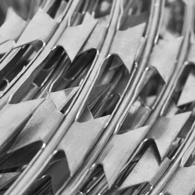 vidaXL Scheermesprikkeldraad concertina gegalvaniseerd staal 100 m