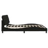 vidaXL Bedframe met LED zonder matras 200x200 cm stof zwart
