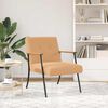 vidaXL Fauteuil Beige 59 x 75 x 78 cm Krullend Wol-achtig Stof