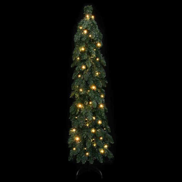 vidaXL Kunstkerstboom met verlichting 60 LED's 120 cm