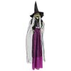 vidaXL Halloween hangende heks SPOOKA Paars 30 x 133 cm