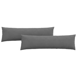 vidaXL Sofa Kussens 2 stuks Donkergrijs 145 x 40 cm Stof