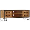 vidaXL Tv-meubel met lades 120x30x40 cm massief mangohout
