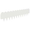 vidaXL Gazonrand 10 pcs 103 x 25 cm Staal Wit