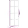 vidaXL Schuifdeur 76x205 cm gehard glas en aluminium zwart
