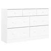 vidaXL Ladekast ALTA 112x35x73 cm massief grenenhout wit