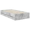 vidaXL Bedframe met lade Beton Grijs 90 x 190 cm Ingenieurshout