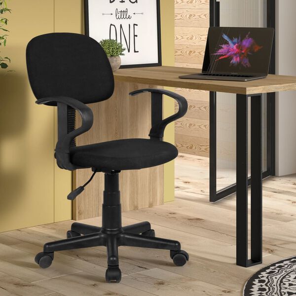 Rousseau Kantoorstoel Happy polyester zwart