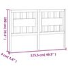 vidaXL Hoofdbord 125,5x4x100 cm massief grenenhout honingbruin