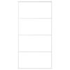 vidaXL Schuifdeur 102,5x205 cm ESG-glas en aluminium wit