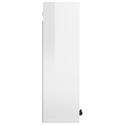 vidaXL Badkamerkast met spiegel 64x20x67 cm hoogglans wit