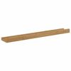 vidaXL Wandplank met plank 4 pcs Bruin 60 x 9 x 3 cm Bewerkt hout