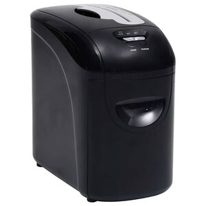 vidaXL Papierversnipperaar 10 pagina's microcut zwart