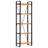 vidaXL Boekenkast met 5 schappen 60x30x180 cm massief acaciahout