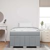 vidaXL Bedframe met matras Lichtgrijs 120 x 190 cm Stof