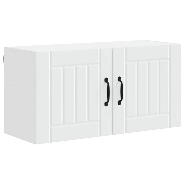 vidaXL Keukenkast Lucca Wit 80 x 31 x 40 cm Bewerkt hout