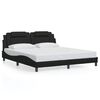 vidaXL Bedframe "Viana" met LED zonder matras zwart 180x200 cm