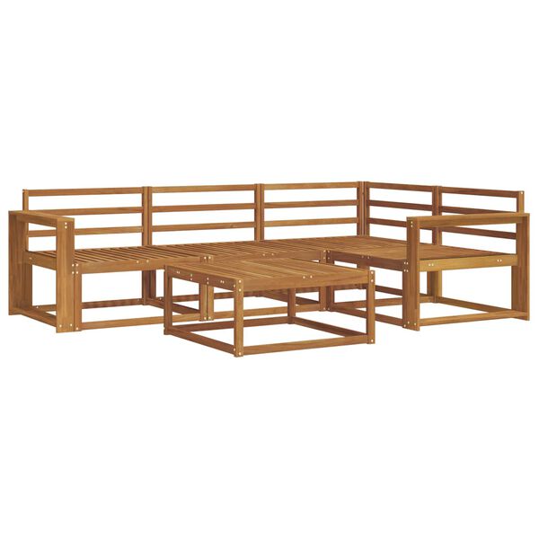 vidaXL Buiten bankenset 5 pcs Naturel Massief Acaciahout