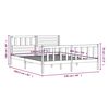 vidaXL Bedframe massief hout 120x200 cm