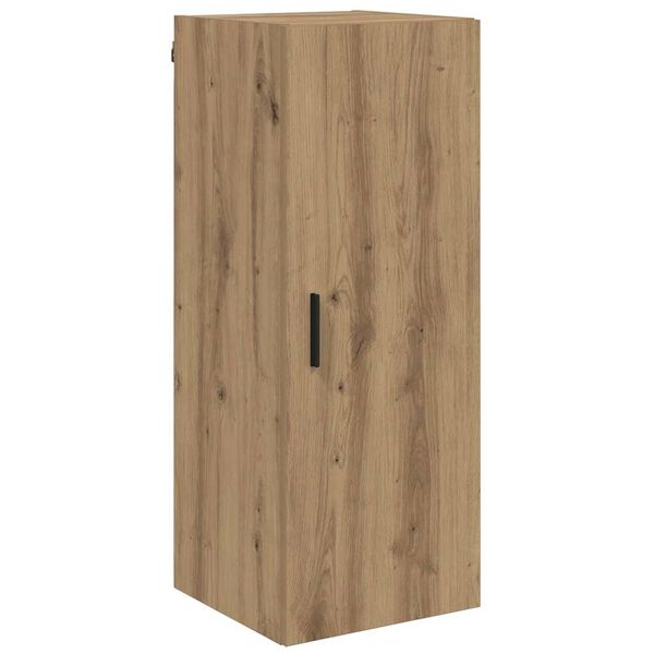 vidaXL Wandkast Artisan Eiken 34,5 x 34 x 90 cm Bewerkt hout