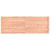 vidaXL Tafelblad natuurlijke rand 180x60x(2-4) cm eikenhout lichtbruin