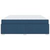 vidaXL Bedframe met matras Blauw 200 x 200 cm Stof