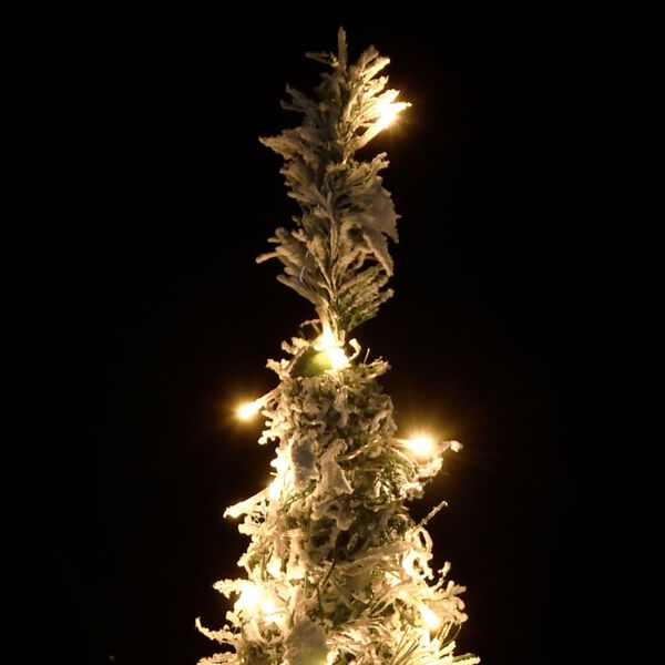 vidaXL Kunstkerstboom pop-up met sneeuw 50 LED's 120 cm