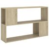 vidaXL Boekenkast 100x24x63 cm bewerkt hout sonoma eikenkleurig