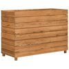 vidaXL Plantenbak verhoogd 100x40x72 cm gerecycled teakhout en staal