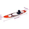 vidaXL Stand Up Paddleboardset opblaasbaar 300x76x10 cm rood
