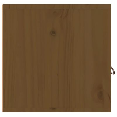 vidaXL Wandkast 80x30x30 cm massief grenenhout honingbruin