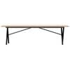 vidaXL Salontafel X-frame 160x40x45 cm massief grenenhout en staal
