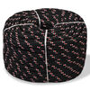 vidaXL Boot touw 18 mm 50 m polypropyleen zwart
