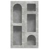 vidaXL Hangkast met plank Beton Grijs 59 x 20 x 100 cm Bewerkt hout